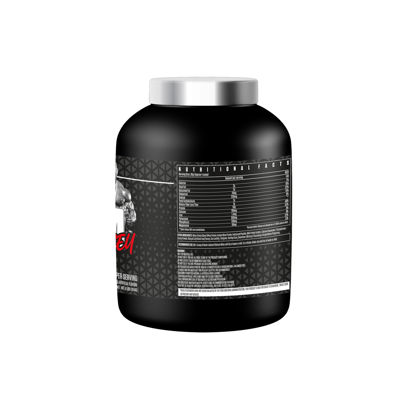 Dexter Jackson Black Signature Series Platinum Whey 4 LBS - Chocolate