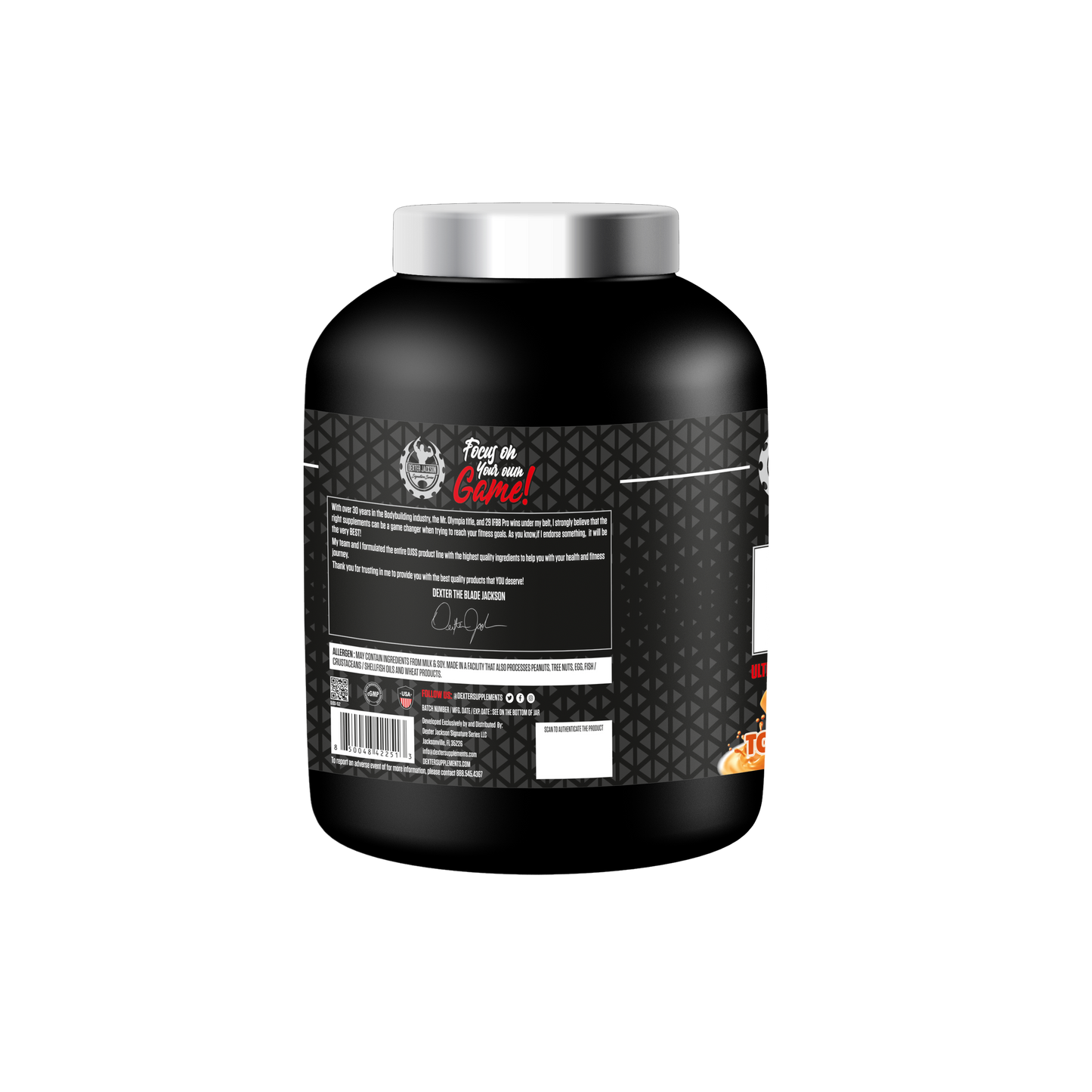 Dexter Jackson Black Signature Series Platinum Whey 4 LBS - Toffee