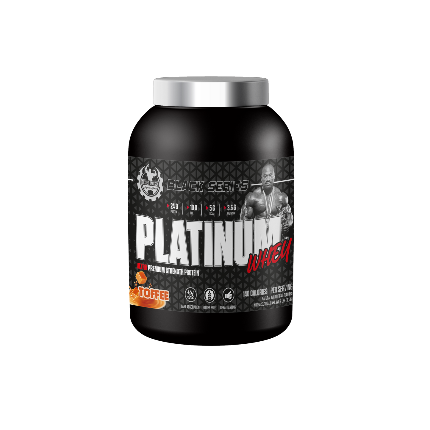 Dexter Jackson Black Signature Series Platinum Whey 2 LBS - Toffee