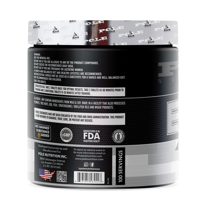 Pole Nutrition BCAA Tabs | 200 Tablets Pole Nutrition