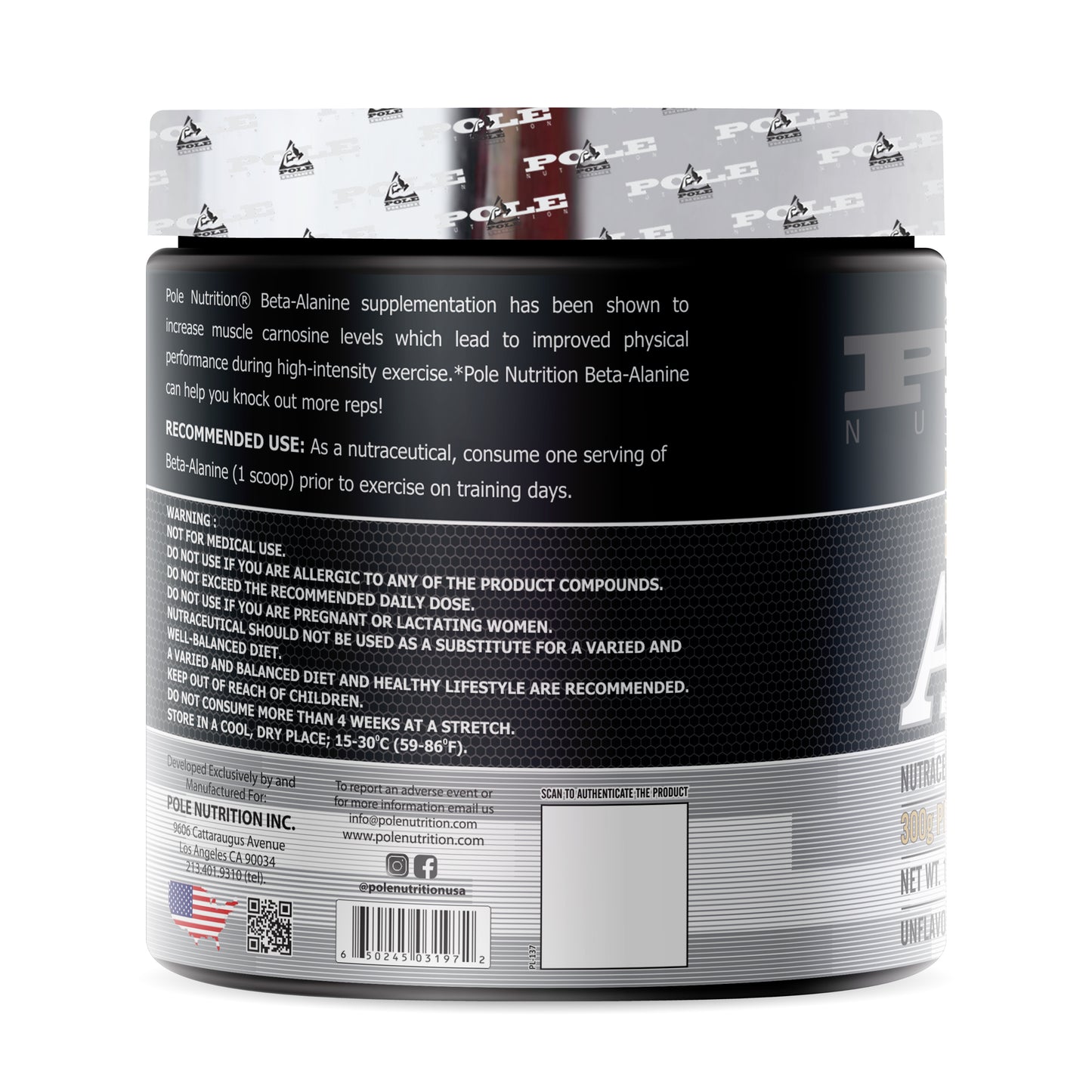 Pole Nutrition Beta Alanine