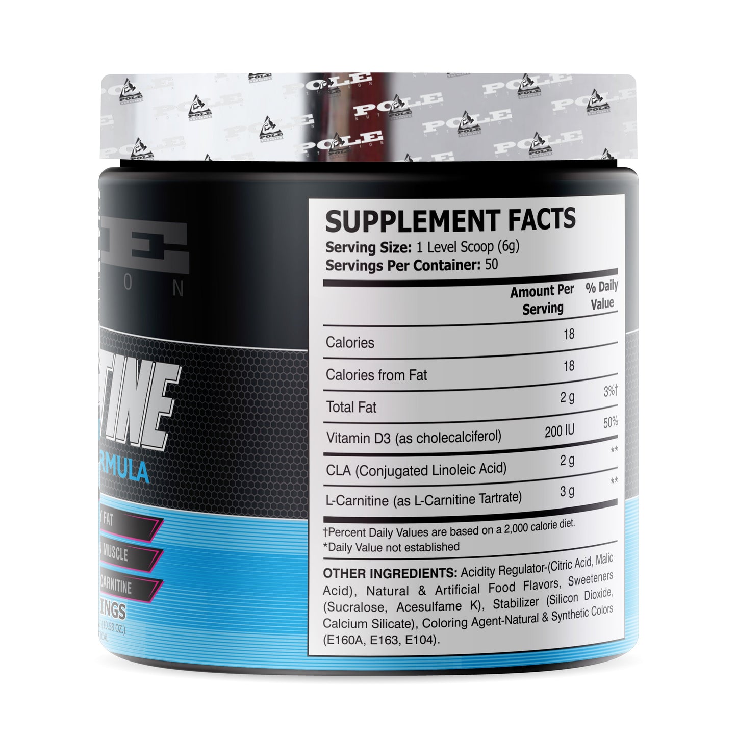 Pole Nutrition CLA + Carnitine 300g | 50 Servings Pole Nutrition