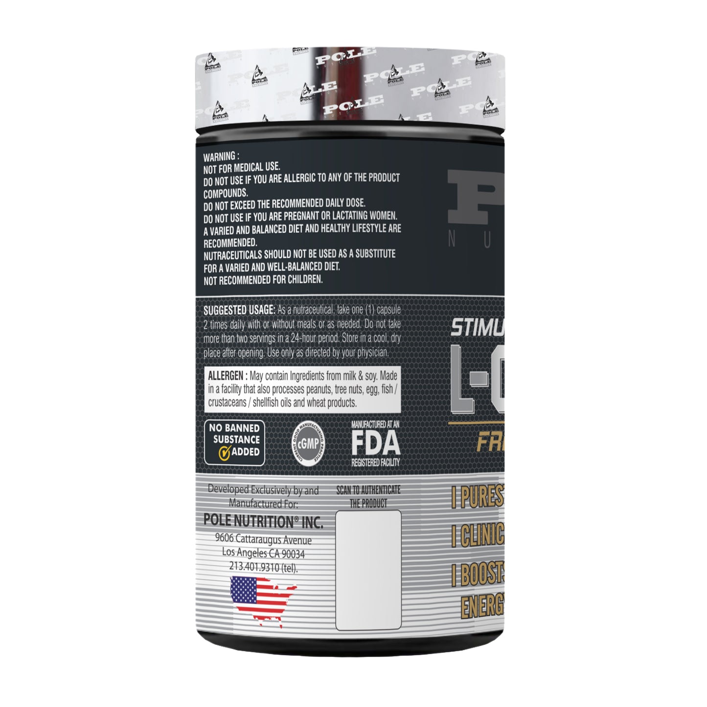 Pole Nutrition L-Carnitine Capsules