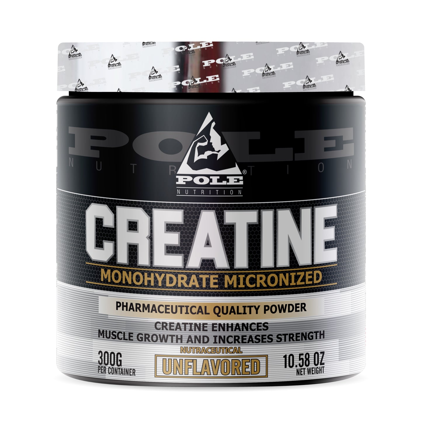 Pole Nutrition Creatine Monohydrate, 300 Grams Unflavoured