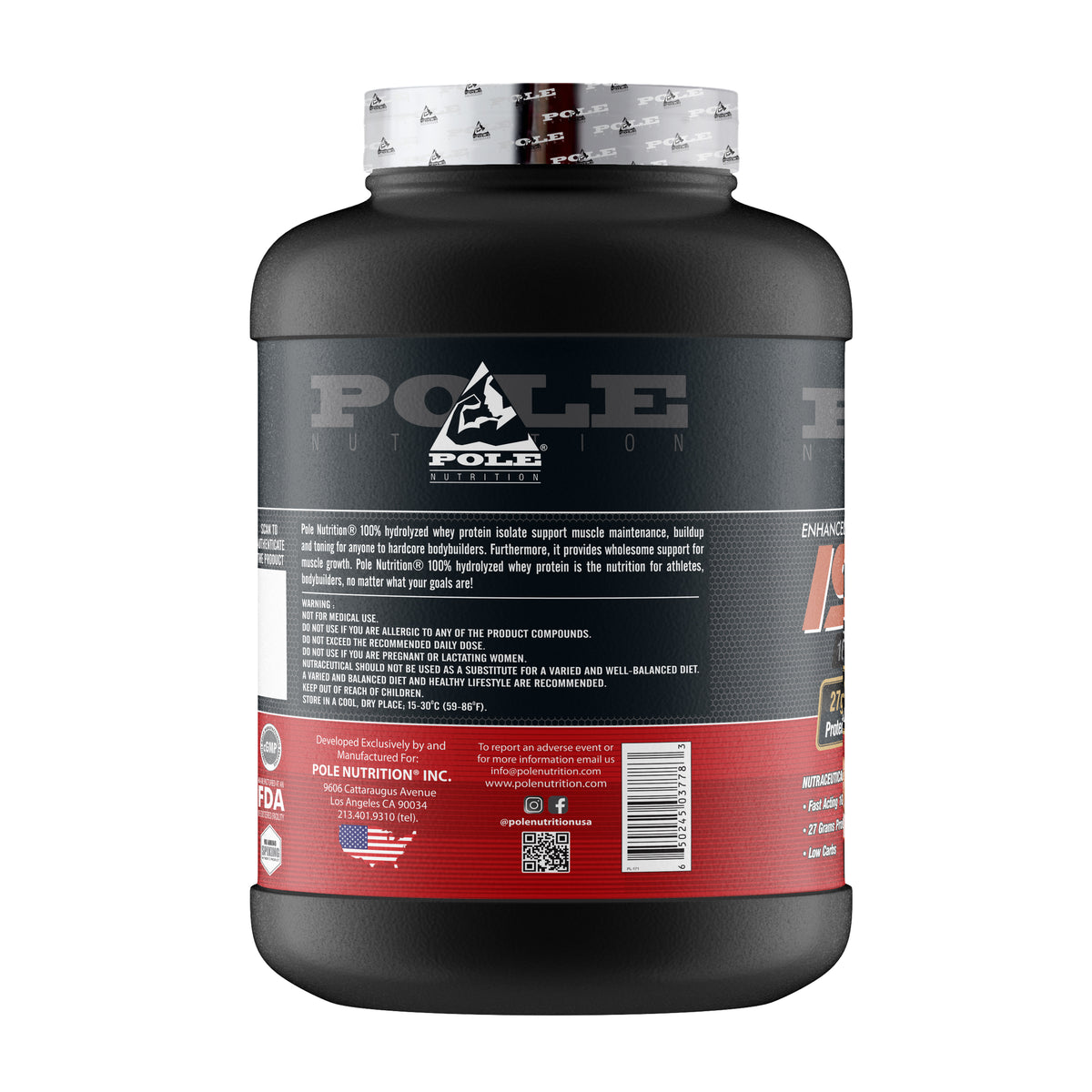 Pole Nutrition Isolate Whey Protein (Goumet Chocolate)