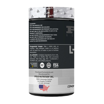Pole Nutrition L-Arginine 1000mg, 120 Tablets