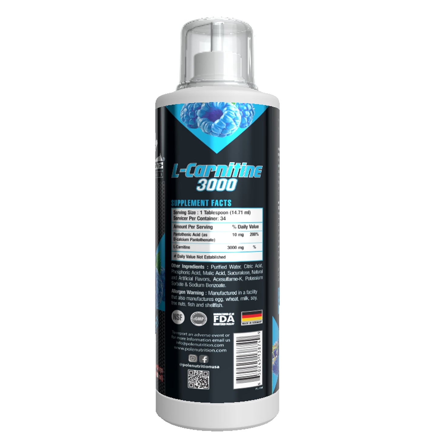 Pole Nutrition L-Carnitine Liquid Pole Nutrition