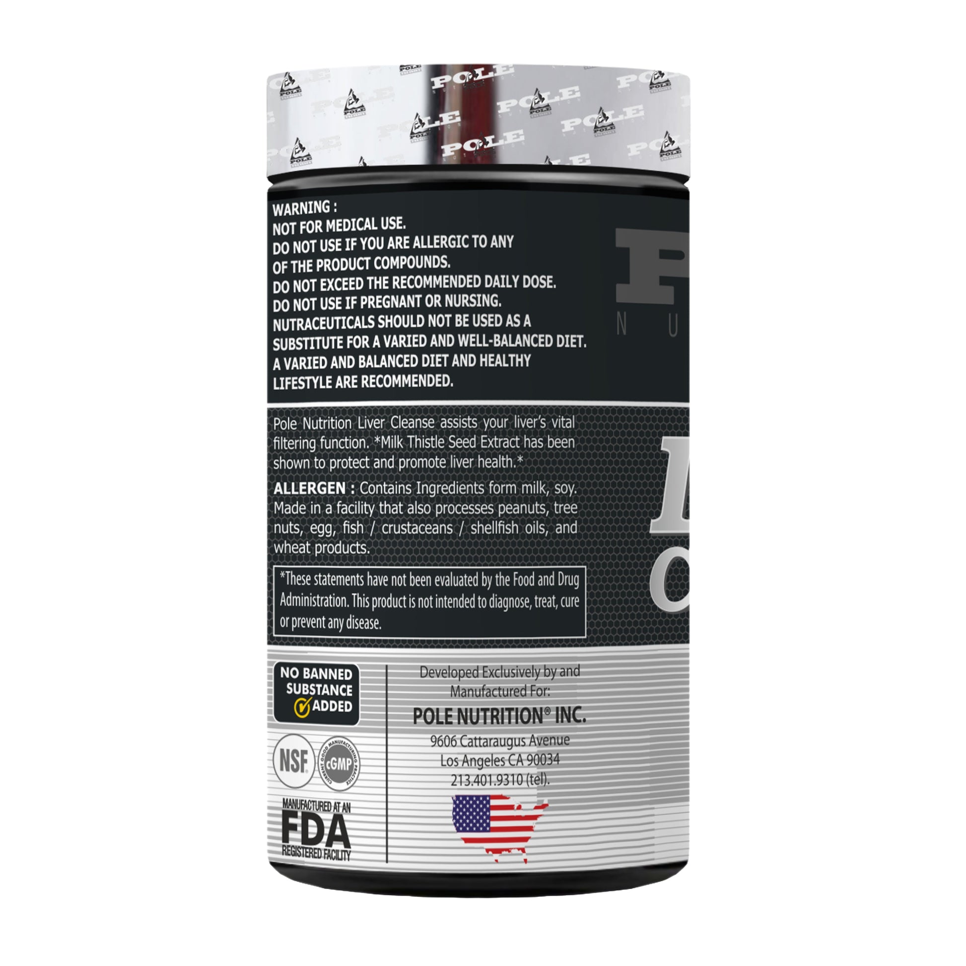 Pole Nutrition Liver Cleanser 60 Capsules Pole Nutrition