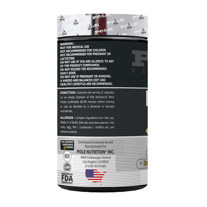 Pole Nutrition Nitric Oxide 90 Capsules