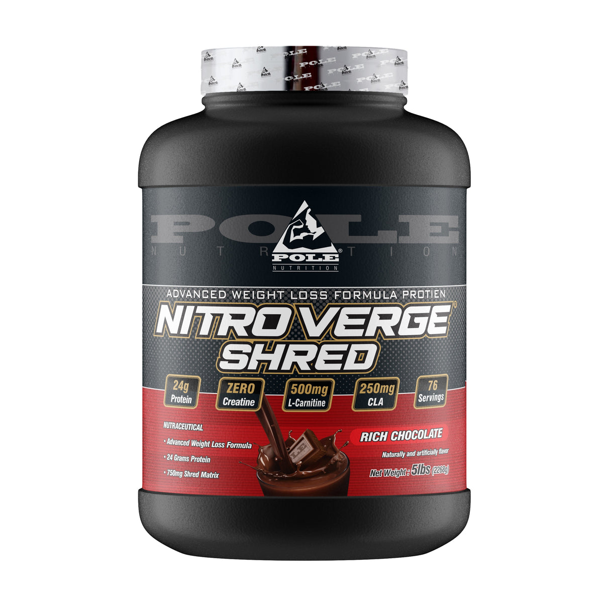 Pole Nutrition Nitro Verge Shred 5lbs | 2268g | 76 Servings Pole Nutrition
