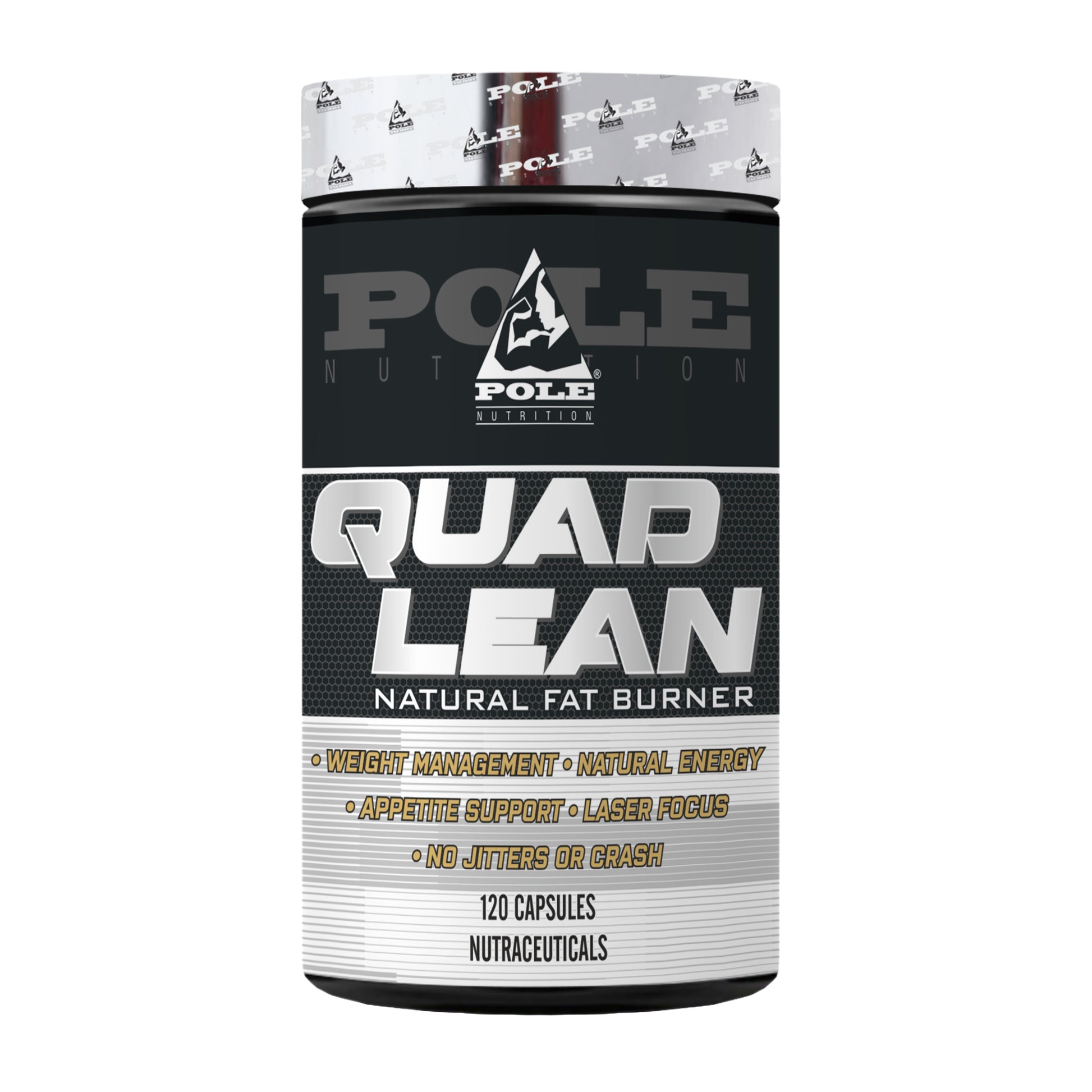Pole Nutrition Quad lean Natural Fat Burner | 120 Capsules Pole Nutrition