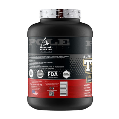 Pole Nutrition TYCOON Mass Gainer, 6Lbs Delicious Chocolate