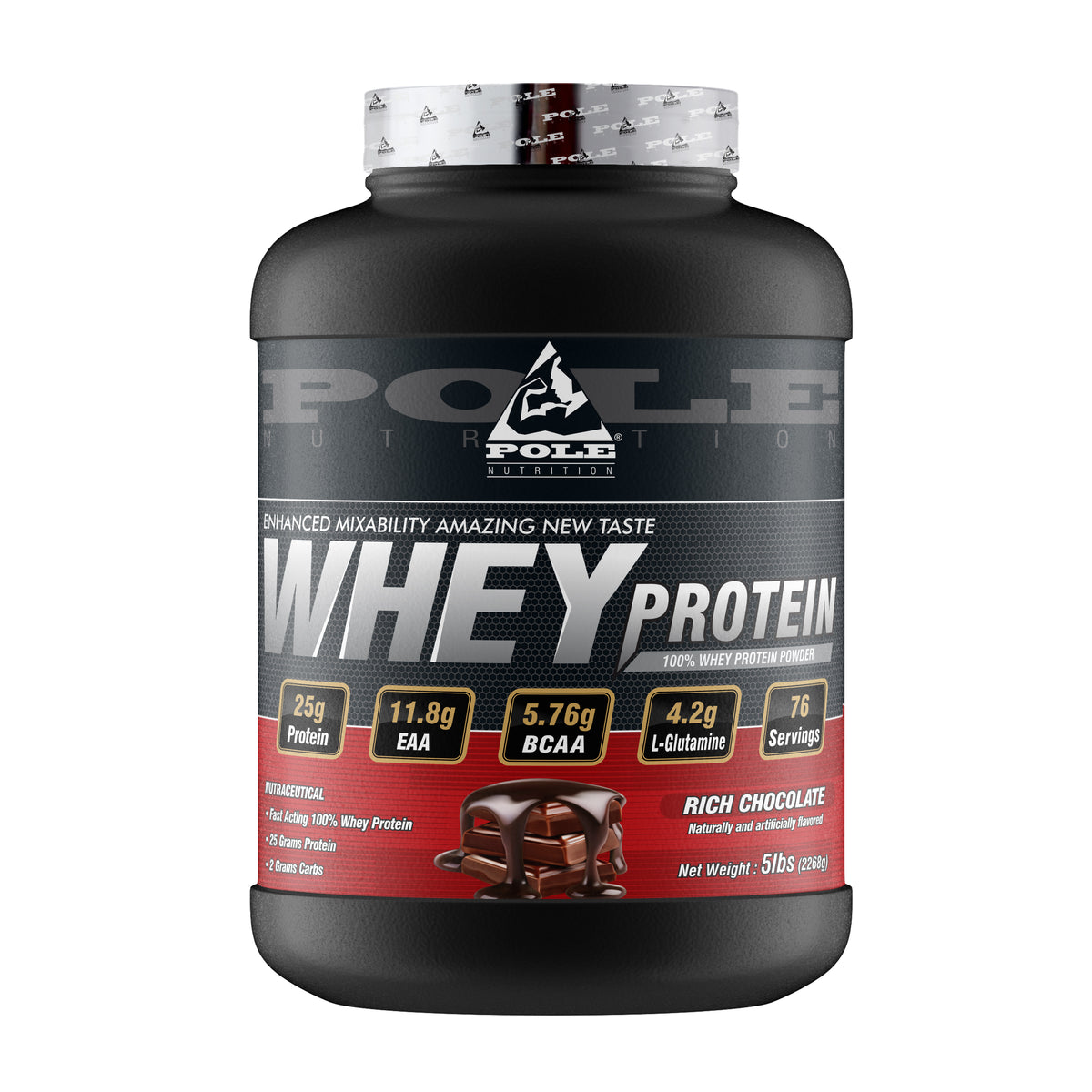 Pole Nutrition Whey Protein 5Lbs (Rich Chocolate)