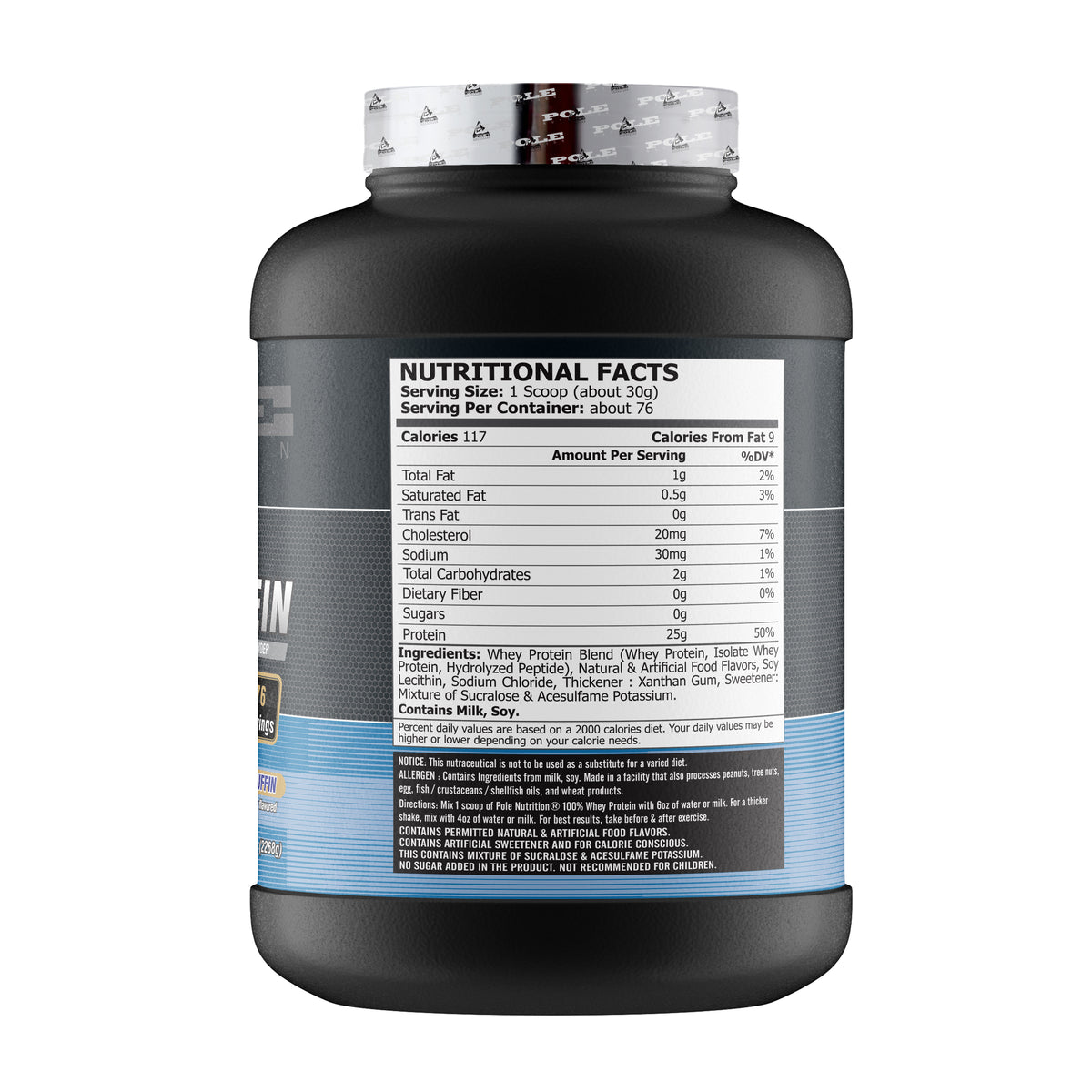 Pole Nutrition Whey Protein 5Lbs (Blueberry Muffin)