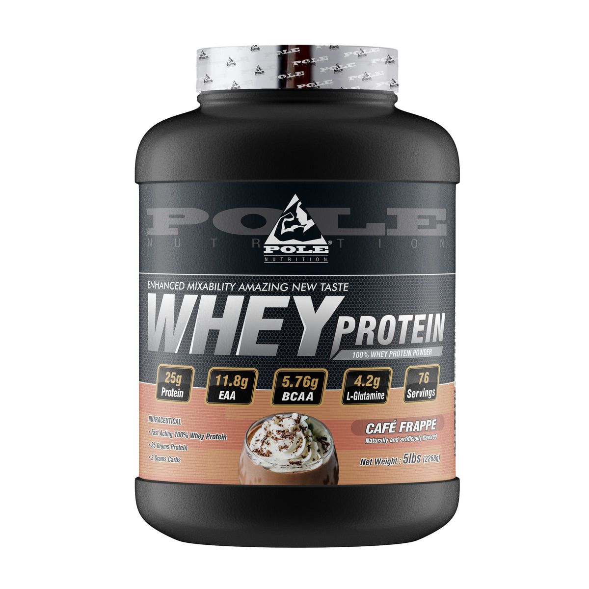 Pole Nutrition Whey Protein 5Lbs (Cafe Frappe)