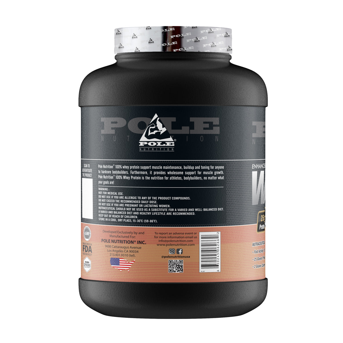 Pole Nutrition Whey Protein 5Lbs (Cafe Frappe)