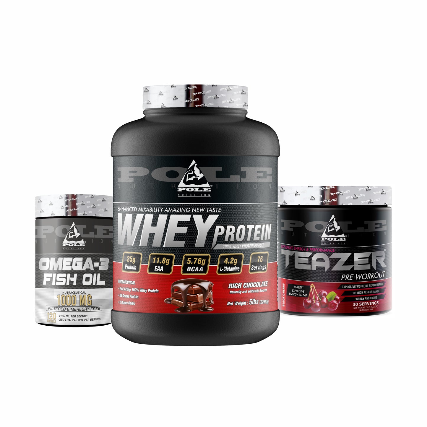 pole whey and omega and teazer
