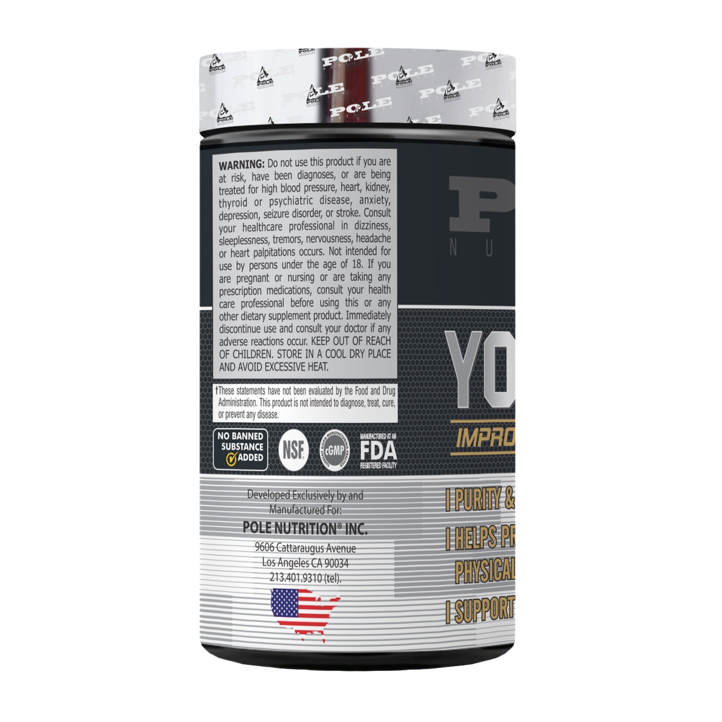 Pole Nutrition Yohimbine HCL 2.5mg