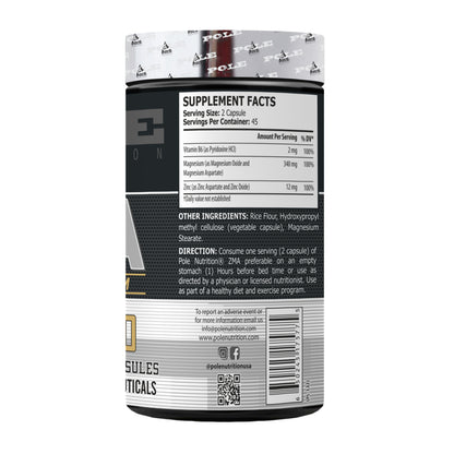 Pole Nutrition ZMA | Zinc Magnesium & Vitamin B6