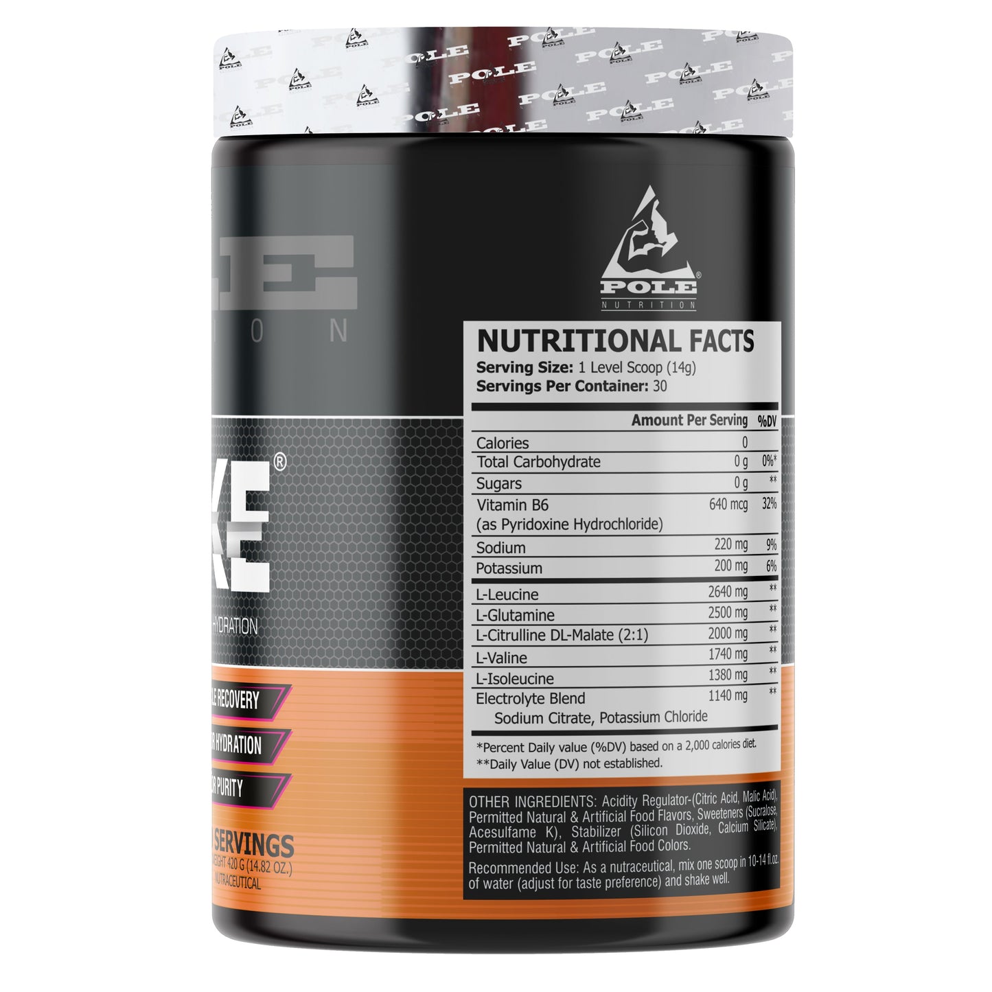 Pole Nutrition Stoke BCAA Powder 420g | 30 Servings Pole Nutrition