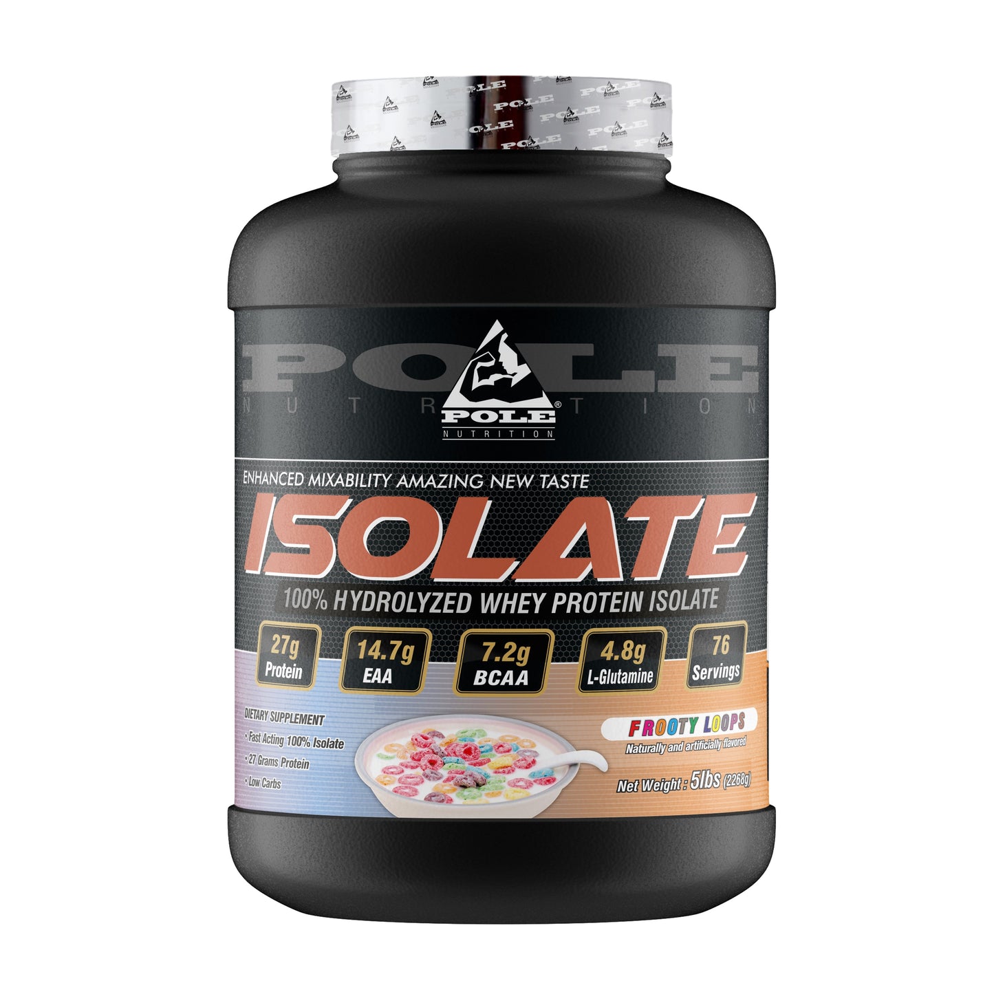 Pole Nutrition Isolate Whey Protein 2268g | 76 Servings Pole Nutrition
