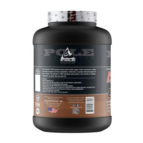Pole Nutrition Isolate Protein, 5Lbs (2268g), 76 Servings - Mocha Frappe
