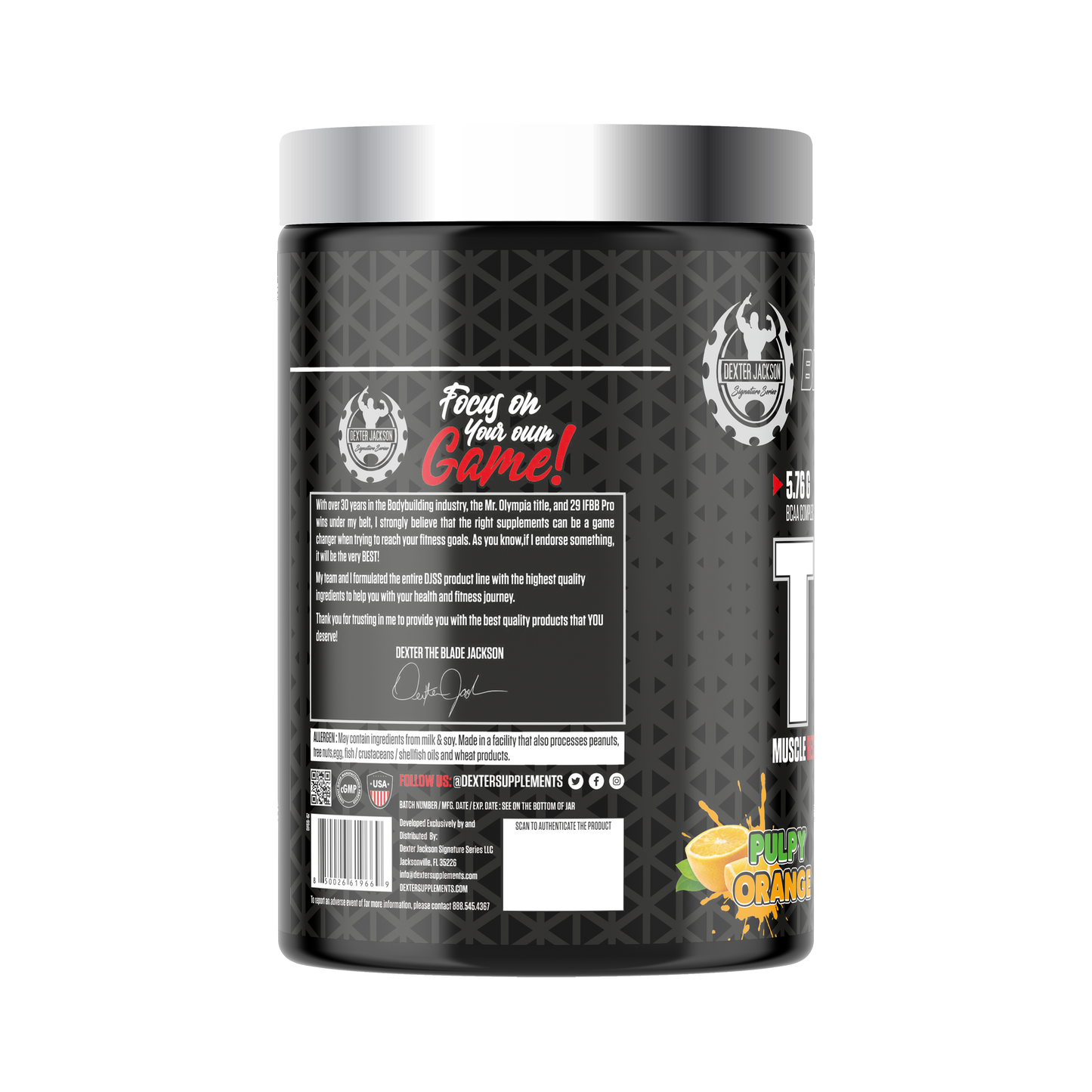 Dexter Jackson Black Signature Series Turbo Bcaa - Orange
