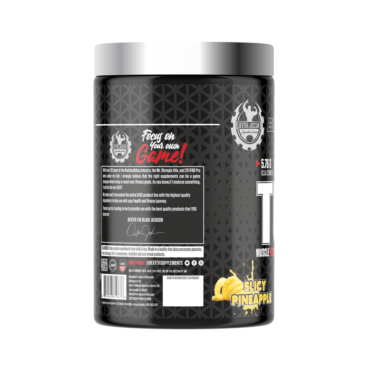 Dexter Jackson Black Signature Series Turbo Bcaa - Pineapple