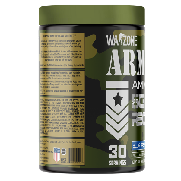 WarZone BCAA + RECOVERY 30 Serving - Blue Raspberry