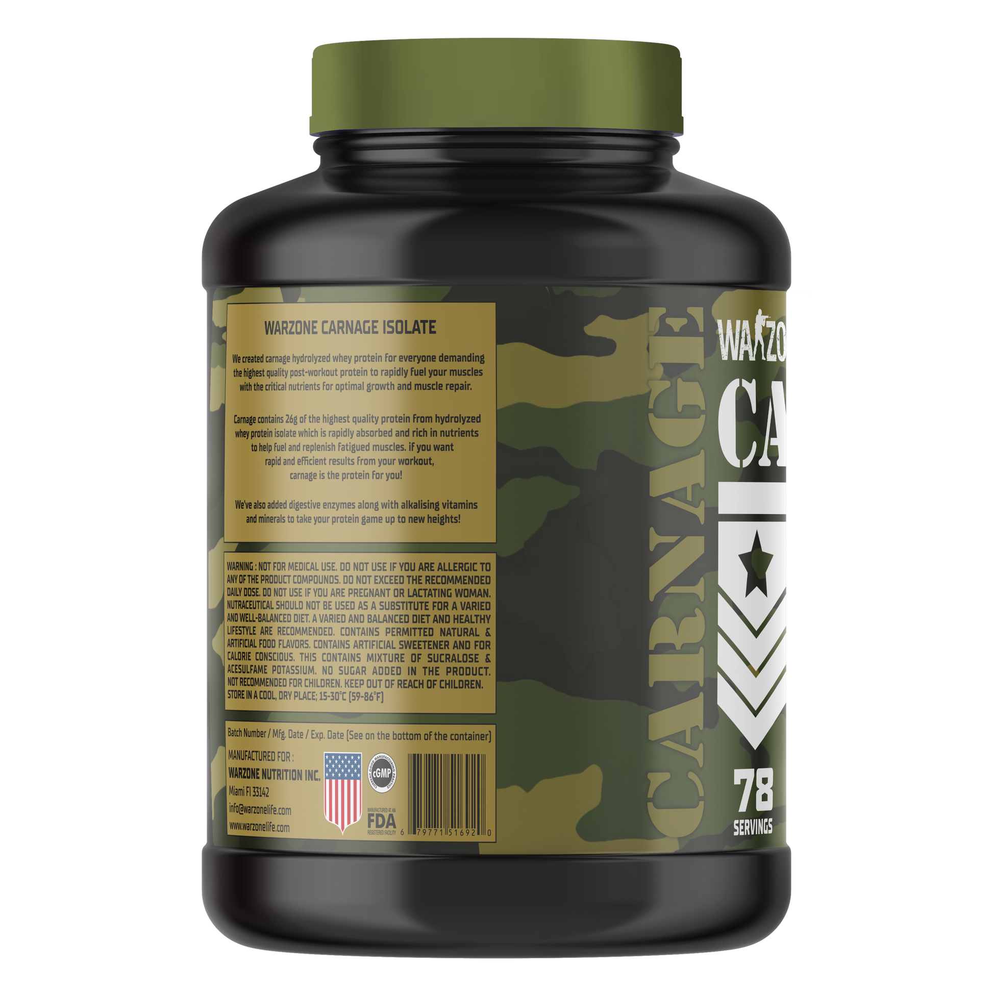 Warzone Isolate Gourmet Chocolate WARZONE