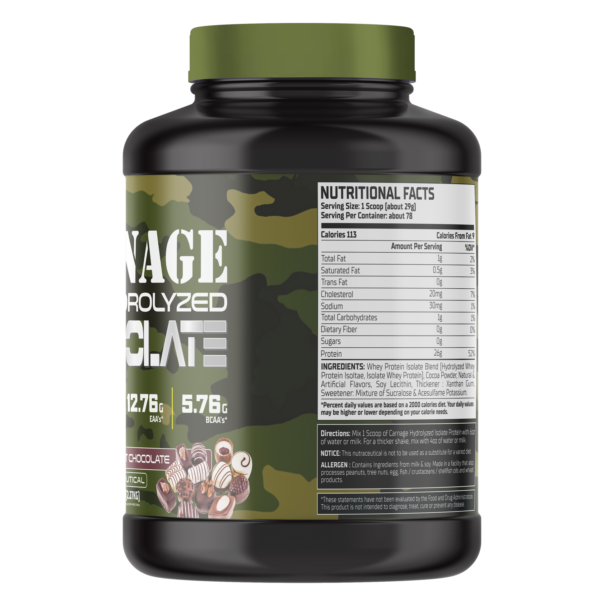 Warzone Isolate Gourmet Chocolate WARZONE