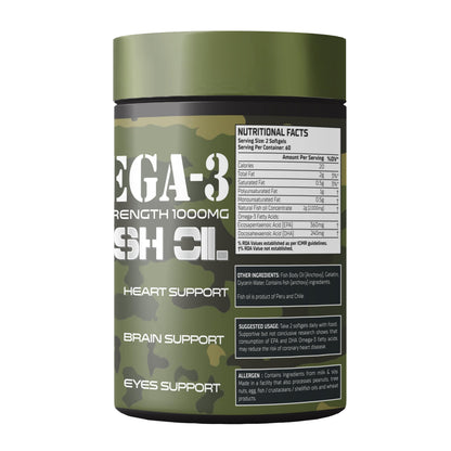 WarZone OMEGA-3 FISH OIL UNFLAVORED