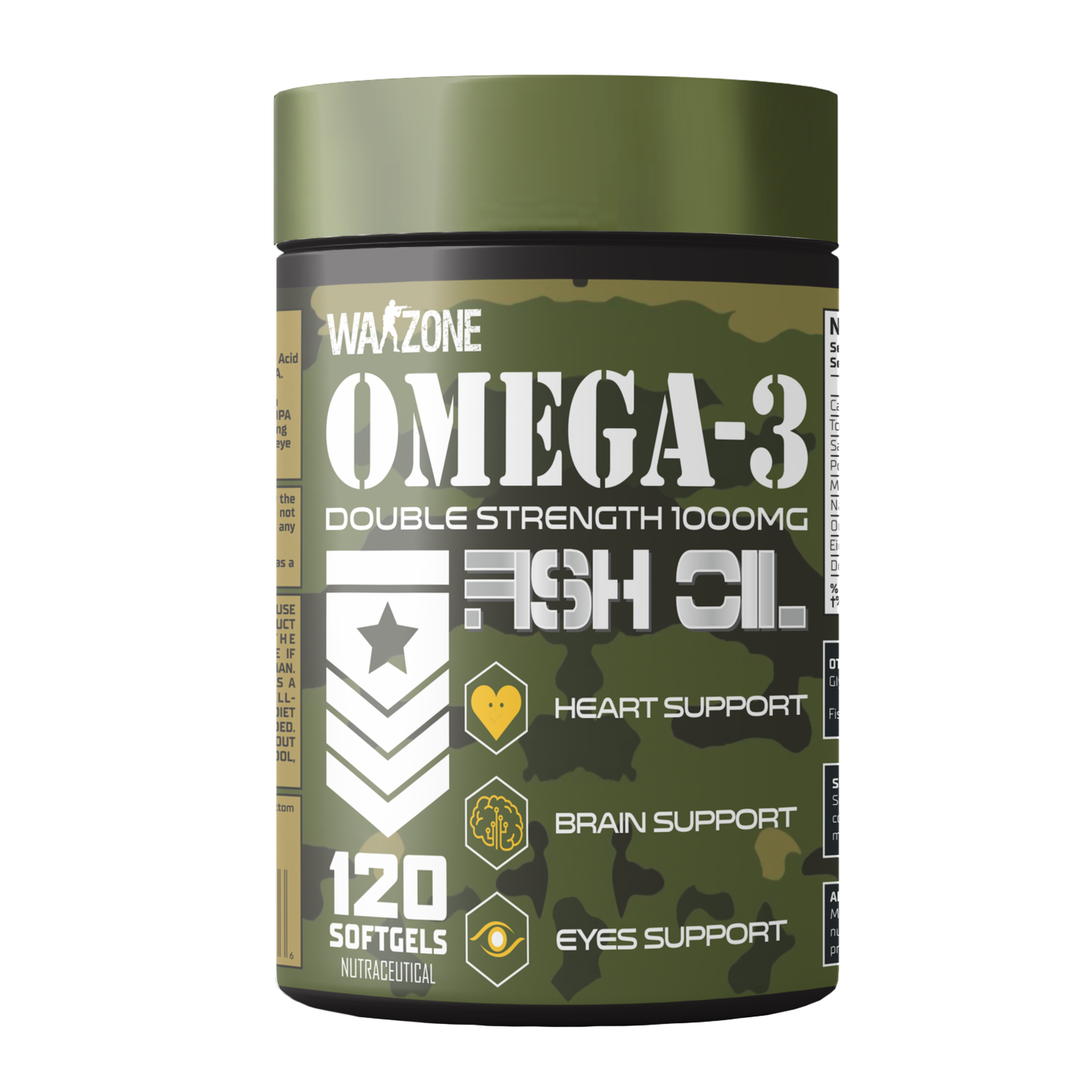 WarZone OMEGA-3 FISH OIL UNFLAVORED