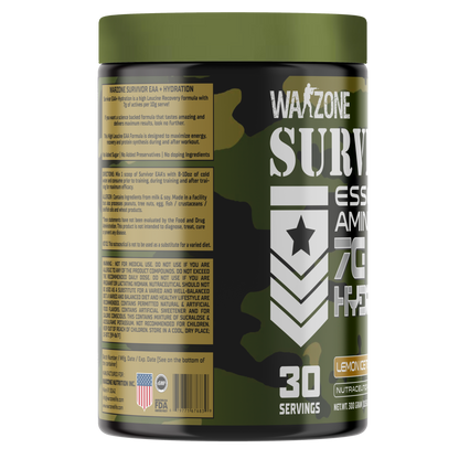 WARZONE EAA + HYDRATION 30 Serving - Lemon Ice Tea