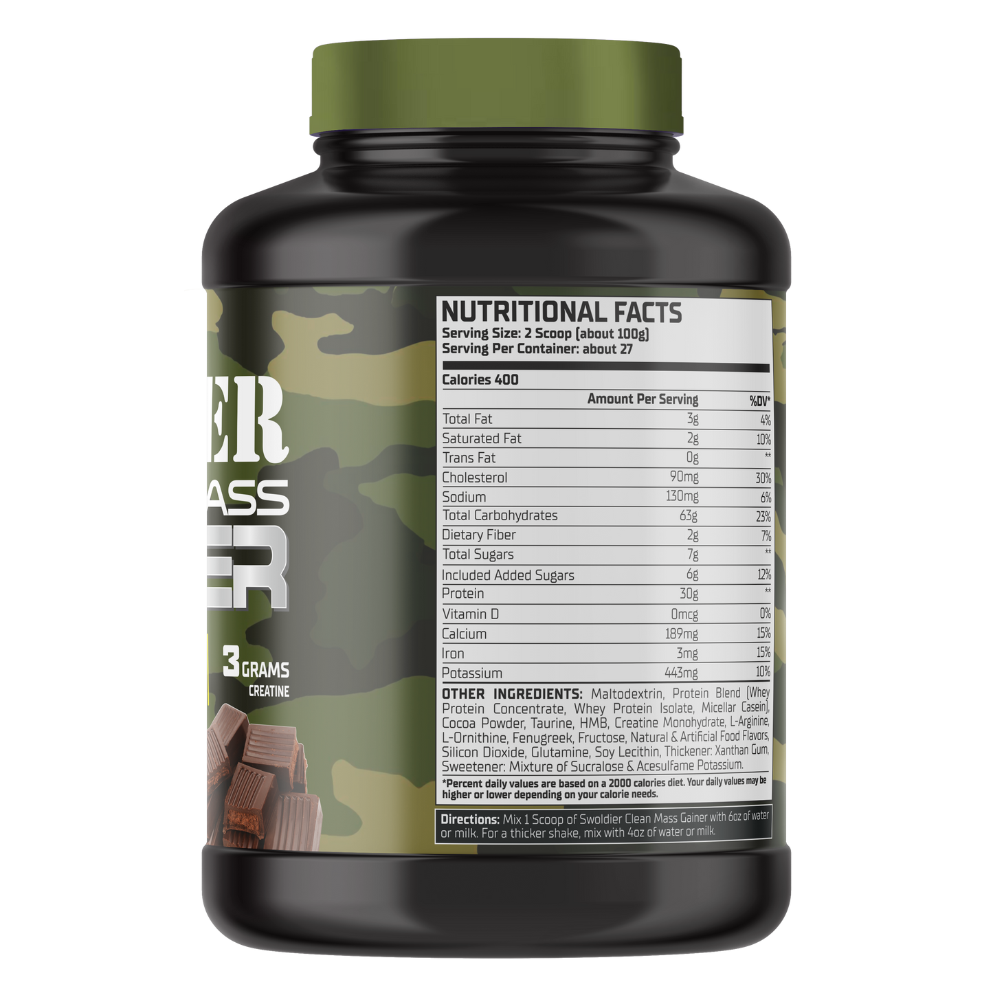 Warzone Mass Gainer Milk Chocolate WARZONE