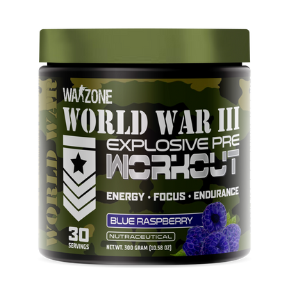 WarZone PRE WORKOUT (30 Servings) BLUE RASPBERRY