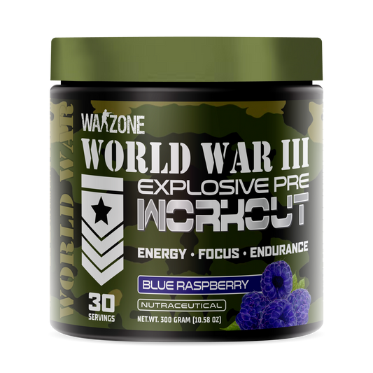 WarZone PRE WORKOUT (30 Servings) BLUE RASPBERRY