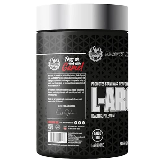 DEXTER JACKSON BLACK SERIES L ARGININE 5000 MG - Image 2