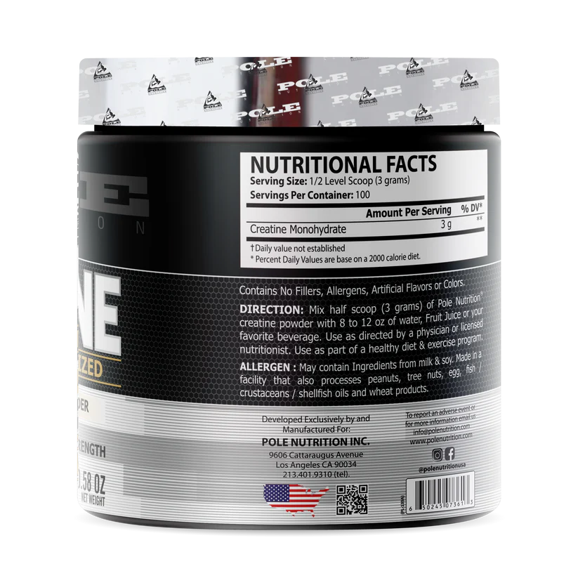 Creatine Monohydrate, 300 Grams Unflavoured - Image 2