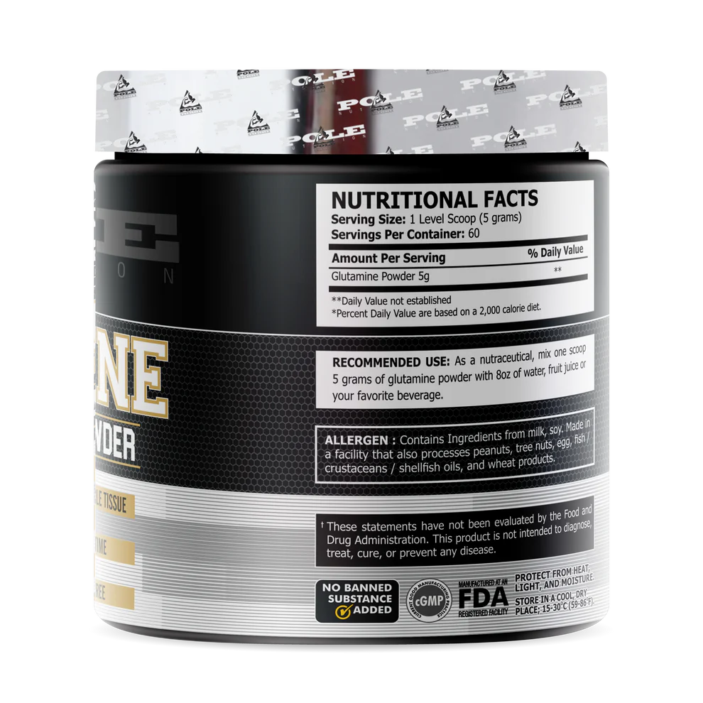 Pole Nutrition Glutamine, 300 Grams - Image 2