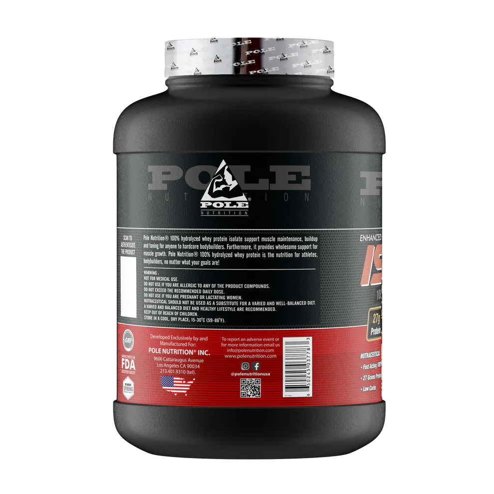 Pole Nutrition Isolate Protein, 5Lbs, 76 Servings - Image 2