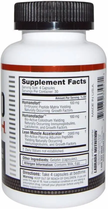 Labrada HumanoGrowth, 120 Capsules - Image 2