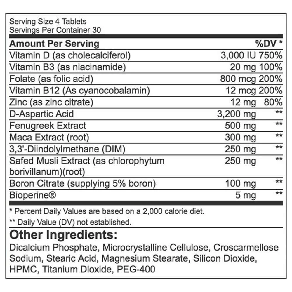 RSP Nutrition Prime-T, 120 Capsules - Image 3