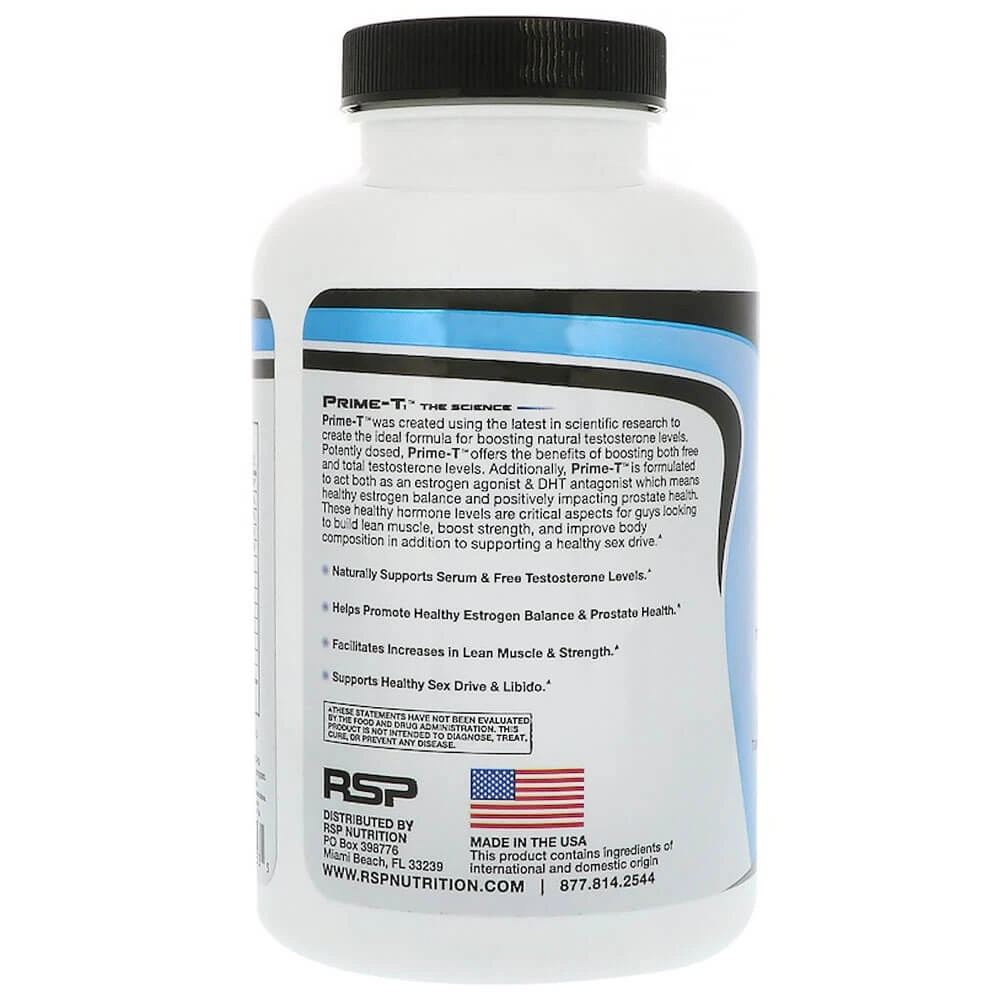 RSP Nutrition Prime-T, 120 Capsules - Image 2