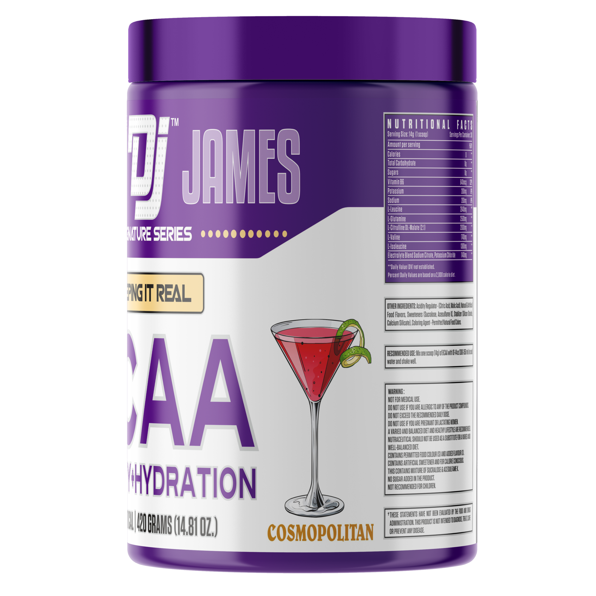 Dennis James Signature Series BCAA Energy + Hydration | 30 Servings - Image 3