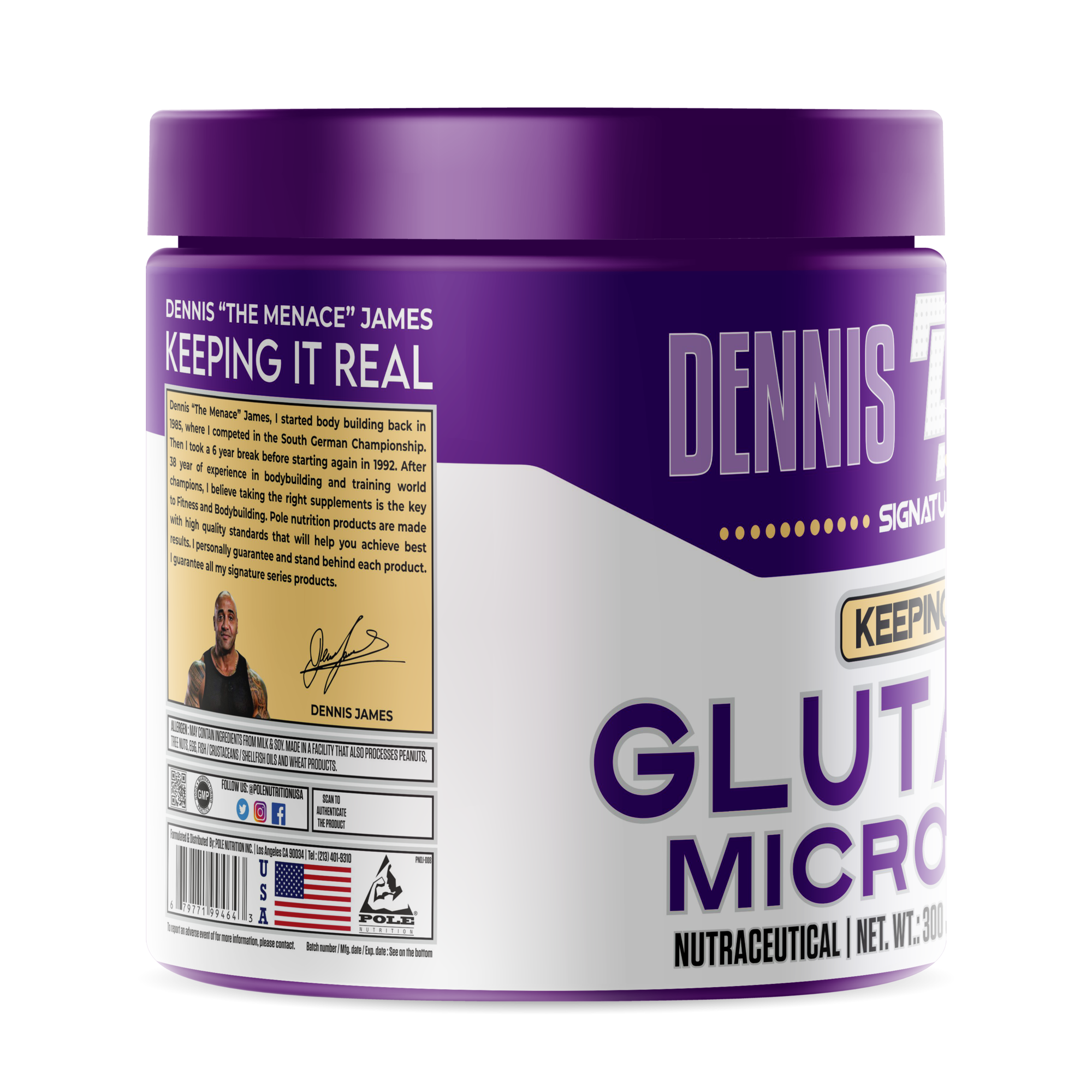 Dennis James Signature Series Glutamine Micronized - Image 3