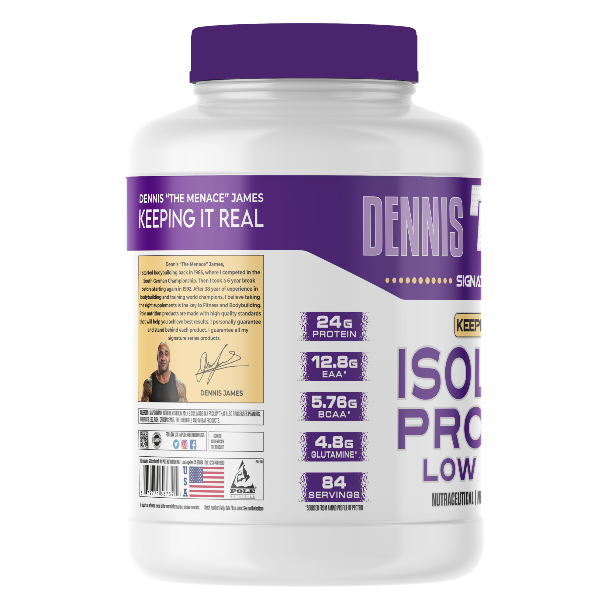 Dennis James Signature Series Isolate Protein Low Carbs - Image 3