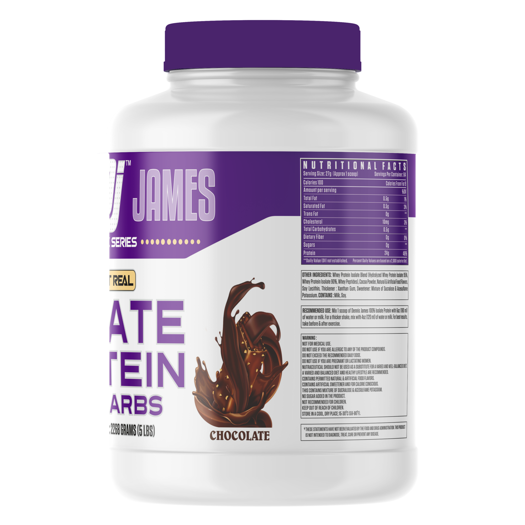 Dennis James Signature Series Isolate Protein Low Carbs - Image 2