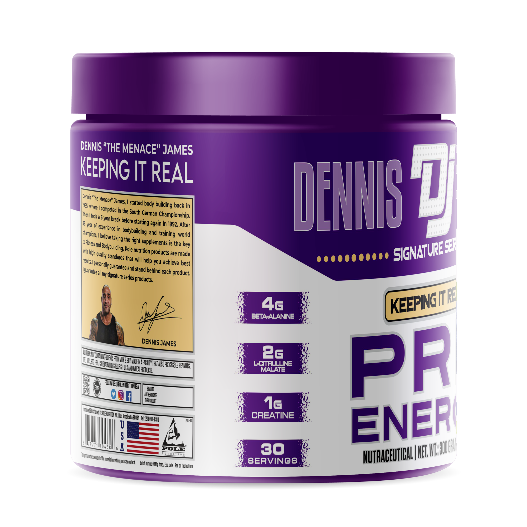 Dennis James Signature Series Pre Energy Pre Workout - Image 3