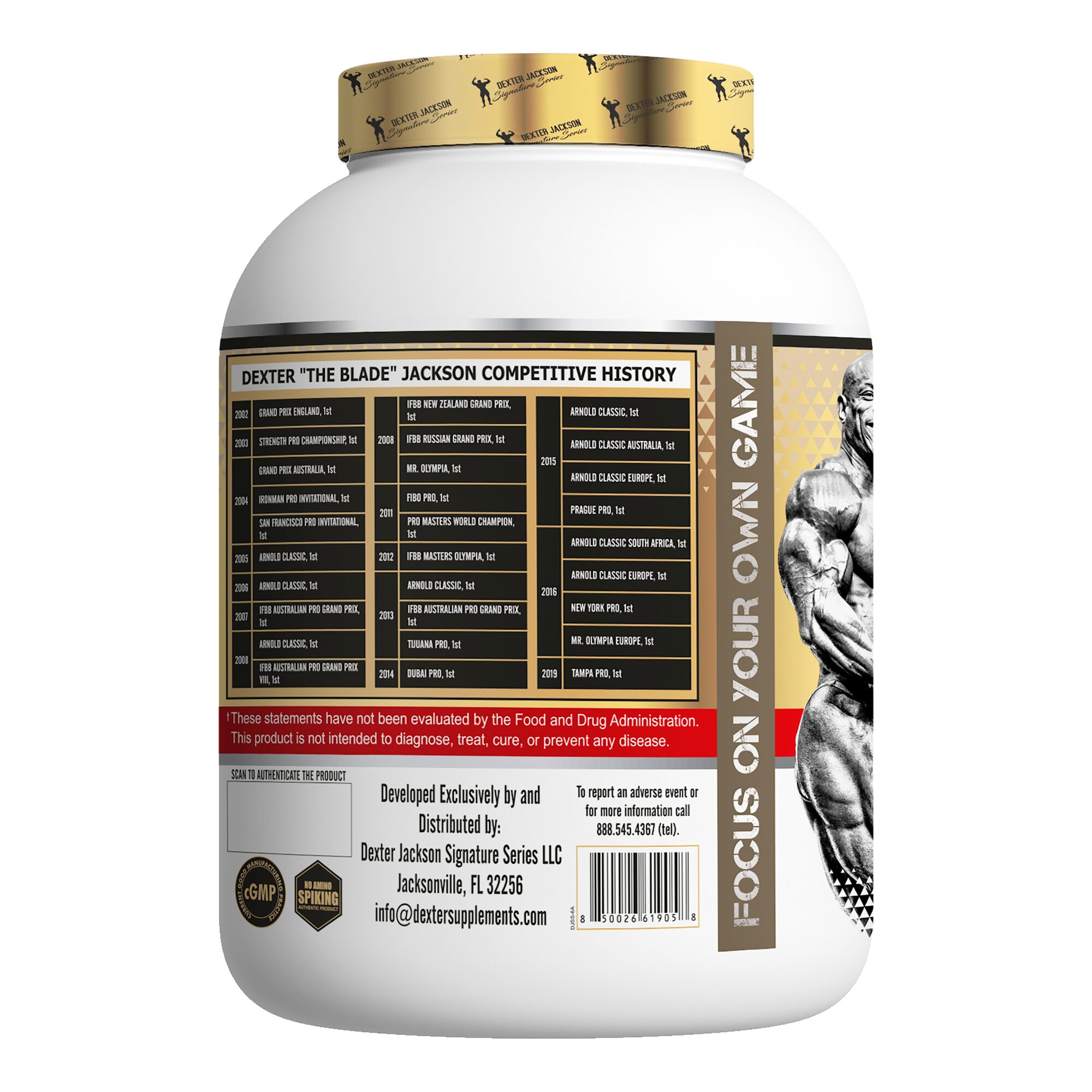 Dexter Jackson Gold Signature Series Isolate Protein 5 LBS - Image 2